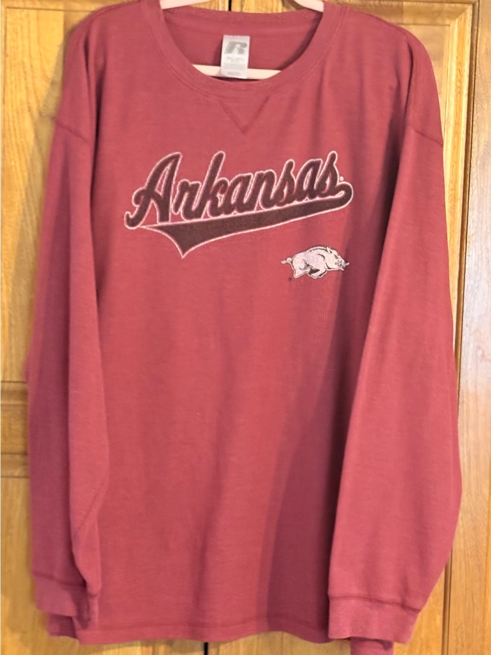 Russell Athletics Arkansas Razorbacks Long Sleeve Thermal Shirt  3X
